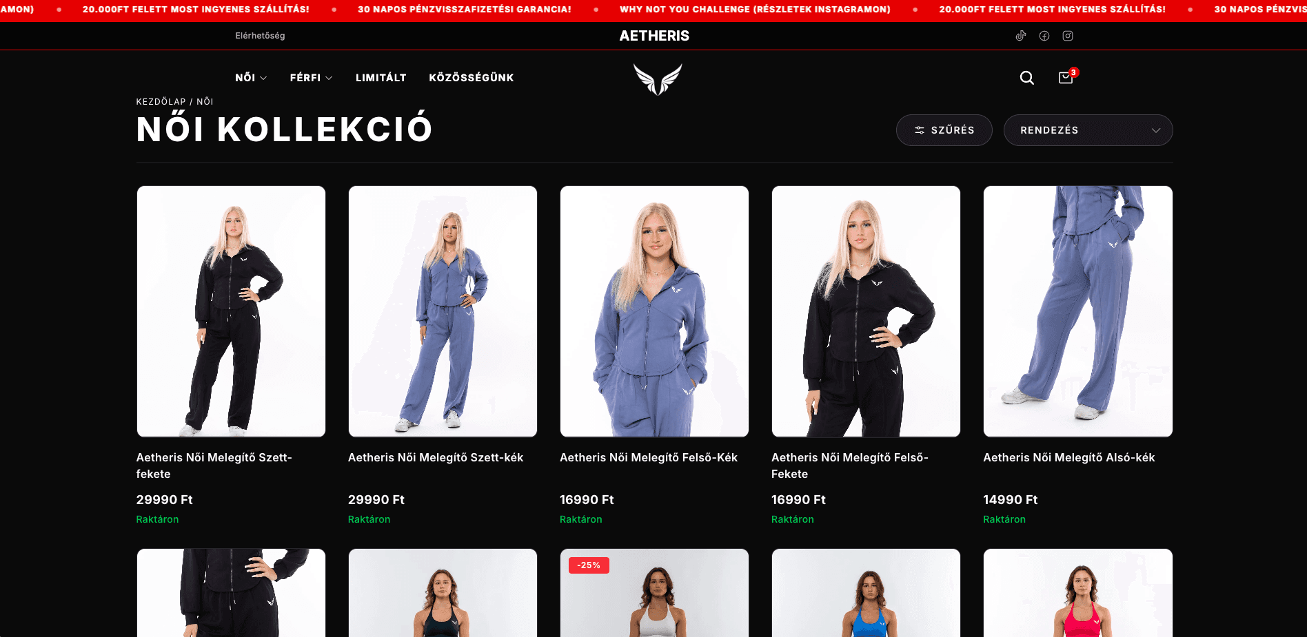 Aetheris webshop és egyedi szoftverfejlesztés React és NextJS technológiával Aetheris webshop és egyedi szoftverfejlesztés React és NextJS technológiával